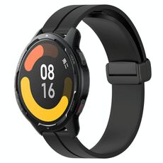 Per Xiaomi MI Watch Color 2 22mm Cinturino magnetico in silicone con chiusura magnetica (nero)