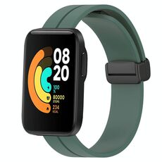 Per Xiaomi MI Watch Sport 22mm Cinturino magnetico in silicone con chiusura magnetica (verde oliva)