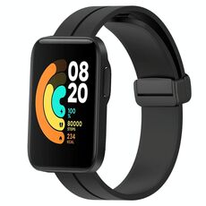 Per Xiaomi MI Watch Sport 22mm Cinturino magnetico in silicone con chiusura magnetica (nero)