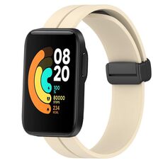 Per Xiaomi MI Watch Sport 22mm Cinturino magnetico in silicone con chiusura magnetica (beige)