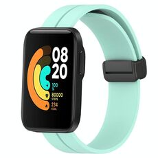 Per Xiaomi MI Watch Sport 22mm Cinturino magnetico in silicone con chiusura magnetica (verde acqua)