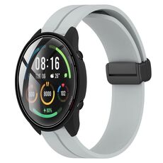 Per Xiaomi MI Watch Color 22mm Cinturino magnetico in silicone con chiusura magnetica (grigio)