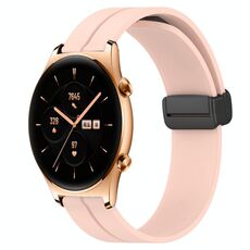For Honor Watch GS 3 Cinturino in silicone con chiusura magnetica da 22 mm (rosa)