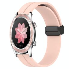 For Honor Watch Dream 22mm Cinturino in silicone con chiusura magnetica in tinta unita (rosa)