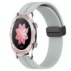 For Honor Watch Dream 22mm Cinturino in silicone con chiusura magnetica in tinta unita (grigio)