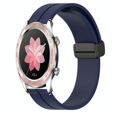 For Honor Watch Dream 22mm Cinturino in silicone con chiusura magnetica in tinta unita (blu notte)