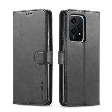 Per Honor 200 Lite Global LC.IMEEKE Custodia per telefono in pelle con texture di vitello (nera)