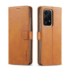 Per Honor 200 Lite Global LC.IMEEKE Custodia per telefono in pelle con texture di vitello (marrone)