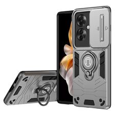 Custodia per telefono con supporto ad anello Camshield per OPPO Reno11 F / F25 Pro (grigio)