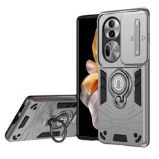 Per OPPO Reno11 Pro Global Camshield Custodia per telefono con anello (grigio)