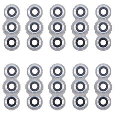 Per Samsung Galaxy M55 SM-M556 10 pezzi copriobiettivo fotocamera posteriore originale (argento)