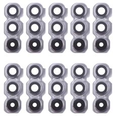 Per Samsung Galaxy A54 SM-A546B 10 pezzi copriobiettivo fotocamera posteriore originale (argento)