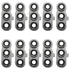 Per Samsung Galaxy S23 FE SM-S711B 10 pezzi Copriobiettivo fotocamera posteriore originale (nero)