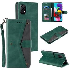 Custodia per cellulare in pelle con texture di vitello per unghie per Honor 200 Lite (verde)