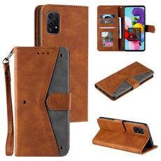 Custodia per cellulare in pelle con texture di vitello per unghie per Honor 200 Lite (marrone)
