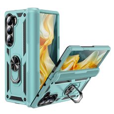 Per Samsung Galaxy Z Fold6 5G Custodia antiurto in TPU + PC con cinturino protettivo (grigio verde)