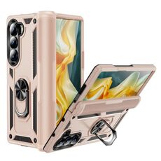 Per Samsung Galaxy Z Fold6 5G Custodia antiurto in TPU + PC con cinturino protettivo (albicocca)