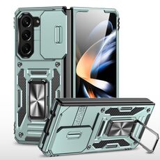 Per Samsung Galaxy Z Fold6 5G Armor PC + Custodia per telefono con protezione per fotocamera in TPU (verde alpino)