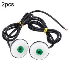 Faretto per specchietto retrovisore retrovisore per moto Eagle Eye 2 pezzi 23 mm (verde)