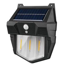 Lampada da notte con sensore per patio impermeabile da parete al tungsteno a luce solare esterna, specifica: 3-3LED