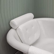Cuscini da bagno in rete traspirante 3D per supporto collo, testa e schiena con 6 ventose