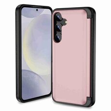 Custodia per telefono con supporto a vibrazione 3 in 1 per Samsung Galaxy S22+ 5G (rosa)