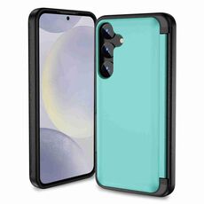 Custodia per telefono con supporto a vibrazione 3 in 1 per Samsung Galaxy S22+ 5G (ciano)