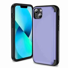 Per iPhone 14/13 Custodia per telefono con supporto a vibrazione 3 in 1 (viola chiaro)
