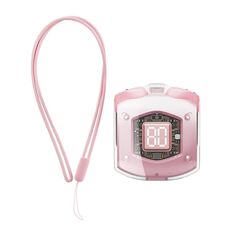 ROCK RAU0766 Auricolare Bluetooth wireless TWS trasparente a bolle con cordino (rosa)