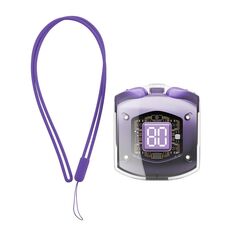 ROCK RAU0766 Auricolare Bluetooth wireless TWS trasparente a bolle con cordino (viola)