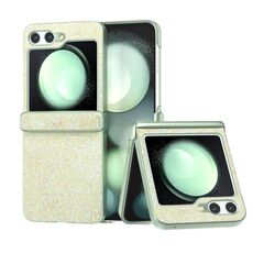 Per Samsung Galaxy Z Flip6 Custodia per telefono antiurto con vernice glitterata in polvere di diamante (Oro)