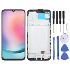 Per Samsung Galaxy A24 SM-A245F Schermo LCD OLED da 6,43 pollici per digitalizzatore assemblaggio completo con cornice