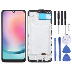 Per Samsung Galaxy A24 SM-A245F Schermo LCD OLED da 6,36 pollici per digitalizzatore assemblaggio completo con cornice