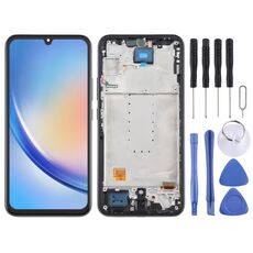 Per Samsung Galaxy A34 SM-A346B Schermo LCD OLED da 6,43 pollici per digitalizzatore assemblaggio completo con cornice