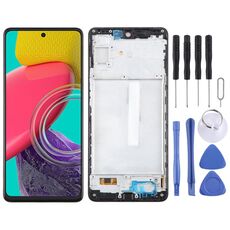 Per Samsung Galaxy M53 SM-M536B Schermo LCD OLED da 6,43 pollici per digitalizzatore assemblaggio completo con cornice