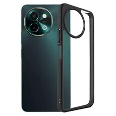 Per vivo Y38 5G / T3x / Y200i TPU satinato + custodia per telefono PC trasparente (nera)