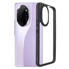 Per Honor 200 TPU satinato + custodia per telefono PC trasparente (nera)