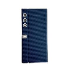 Per Honor V Purse Custodia per telefono antiurto ultrasottile in fibra di carbonio Kevlar (blu scuro)