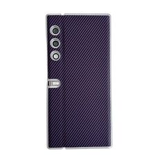 Custodia per telefono antiurto ultrasottile in fibra di carbonio Kevlar per Honor V Purse (viola)