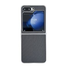 Per Samsung Galaxy Z Flip6 Custodia per telefono antiurto ultrasottile in fibra di carbonio Kevlar (nera)