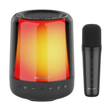 Altoparlante wireless per karaoke con luce ritmica RGB Zealot S66M, stile: microfono singolo (nero)
