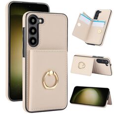 Per Samsung Galaxy S22+ 5G Custodia per telefono con porta carte antifurto RFID (bianca)