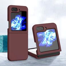 Custodia per telefono pieghevole in silicone per Samsung Galaxy Z Flip6 (prugna)