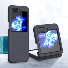 Custodia pieghevole per telefono Samsung Galaxy Z Flip6 in silicone Skin Feel (grigio)