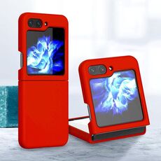 Custodia per telefono pieghevole in silicone per Samsung Galaxy Z Flip6 (rosso)