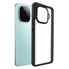 Per vivo iQOO Z9 Turbo glassato TPU + custodia per telefono PC trasparente (nera)