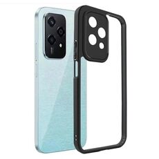 Per Honor 200 Lite Custodia in TPU glassato globale + custodia per telefono PC trasparente (nera)