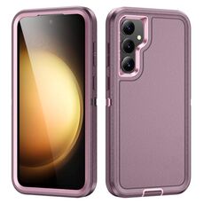 Per Samsung Galaxy S23 FE 5G Life Custodia rigida impermeabile per telefono (viola + rosa)