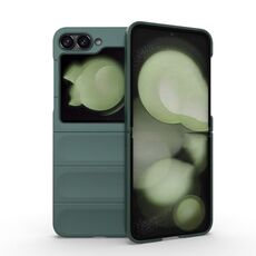 Custodia antiurto per PC Magic Shield Fold per Samsung Galaxy Z Flip6 (verde scuro)