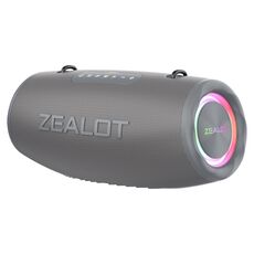 Zealot S87 Altoparlante Bluetooth esterno portatile da 80 W con luce RGB (grigio)